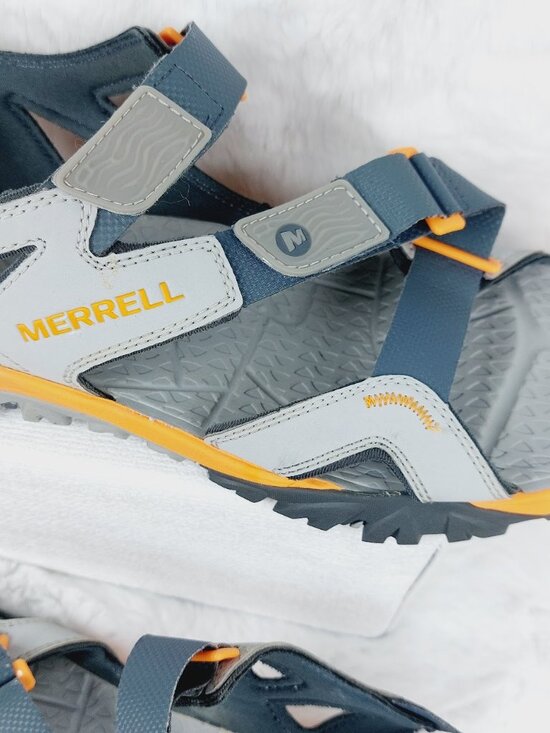 Merrell Men’s Grey Mustard Yellow High Rise Wet Grip Sports Sandals Size US 11 main image 7